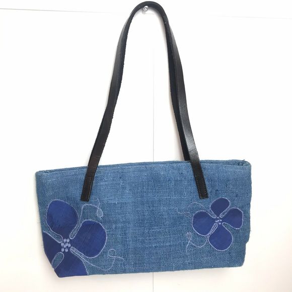 Happa Collections Burlap Floral Purse - Picture 2 of 9